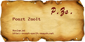 Poszt Zsolt névjegykártya